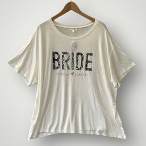 5 for $45 NWT Maurices Bride Tahirt Top Blouse Size 2X White